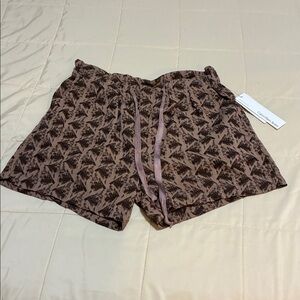 Calvin Klein drawstring cinch waist tribal shorts